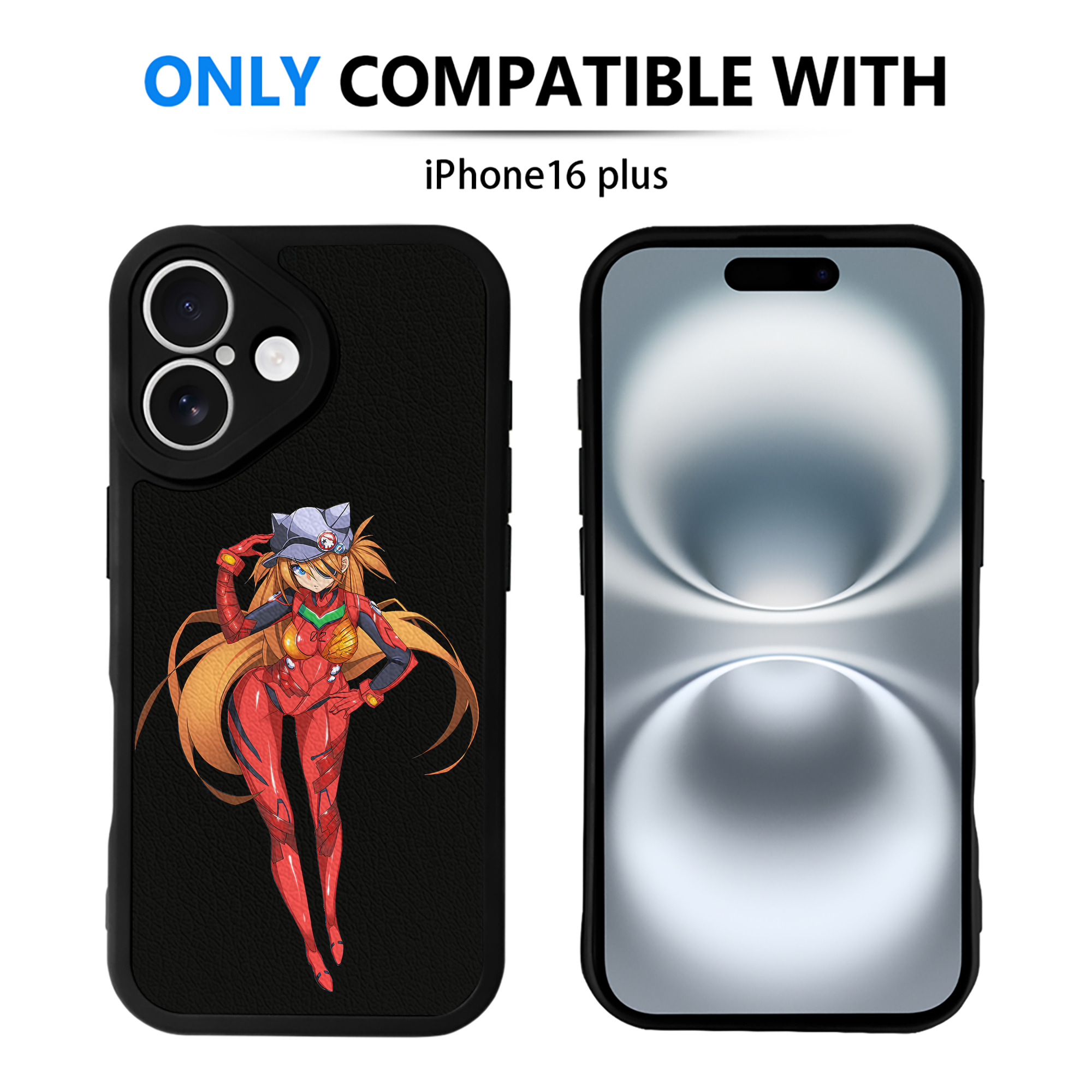 （画像用） EVA 新世紀エヴァンゲリオン 【iPhone 16シリーズ対応】シリコンスマホケース（レザー調） 材質：シリコン